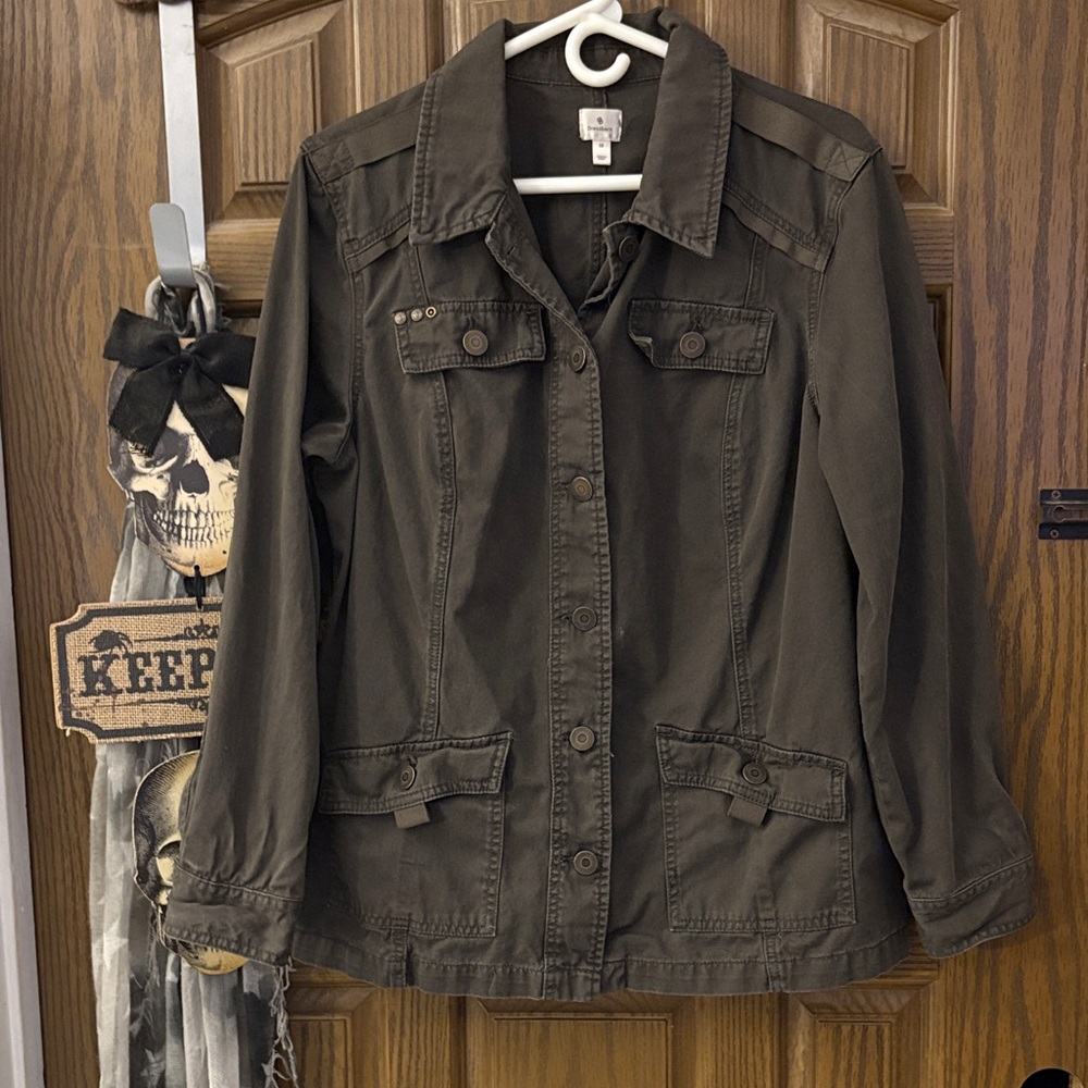 Dark Olive Utility Jacket - image 1